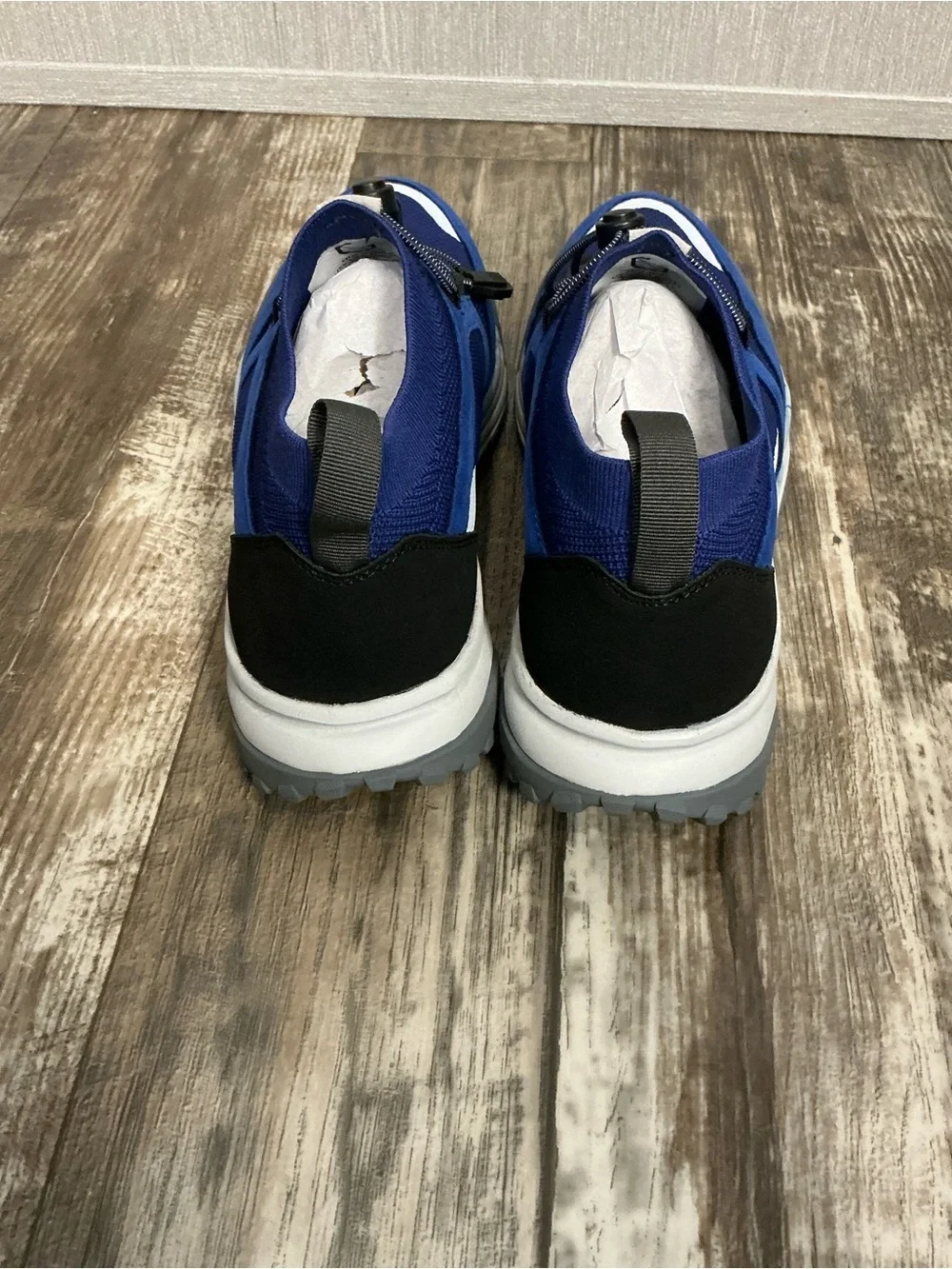 Hybrid Green Label Men's Blue Mesh & Suede Trail Sneaker Size 9